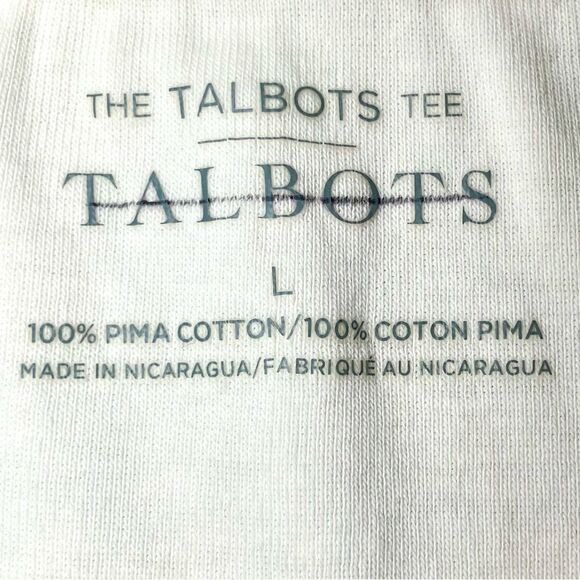 Talbots Bateau Neck 3/4 Sleeve Pima Cotton Knit Top in Cream Women’s L - Picture 4 of 5